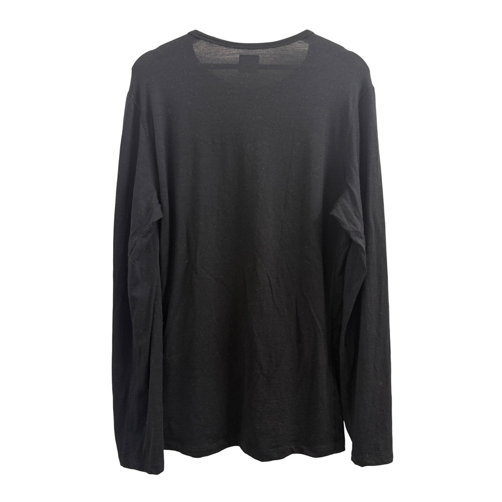 Icebreaker Merino 200 Oasis Long Sleeve Thermal Shirt Black Mens L 104365001 - Picture 4 of 10
